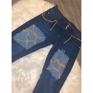 Hand Made Chain PrittyGang jeans
